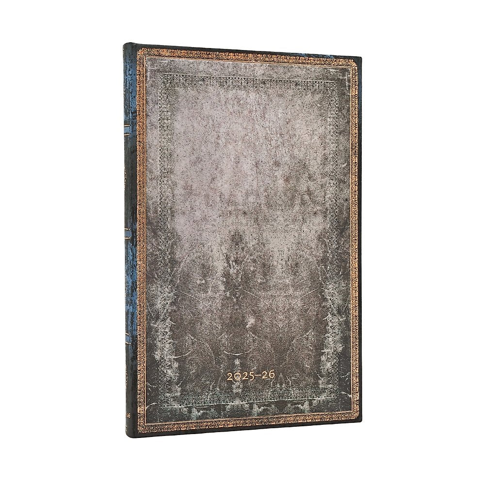 2026 Dove Grey (Old Leather Collection) Maxi 18-month Vertical Hardcover Flexi D