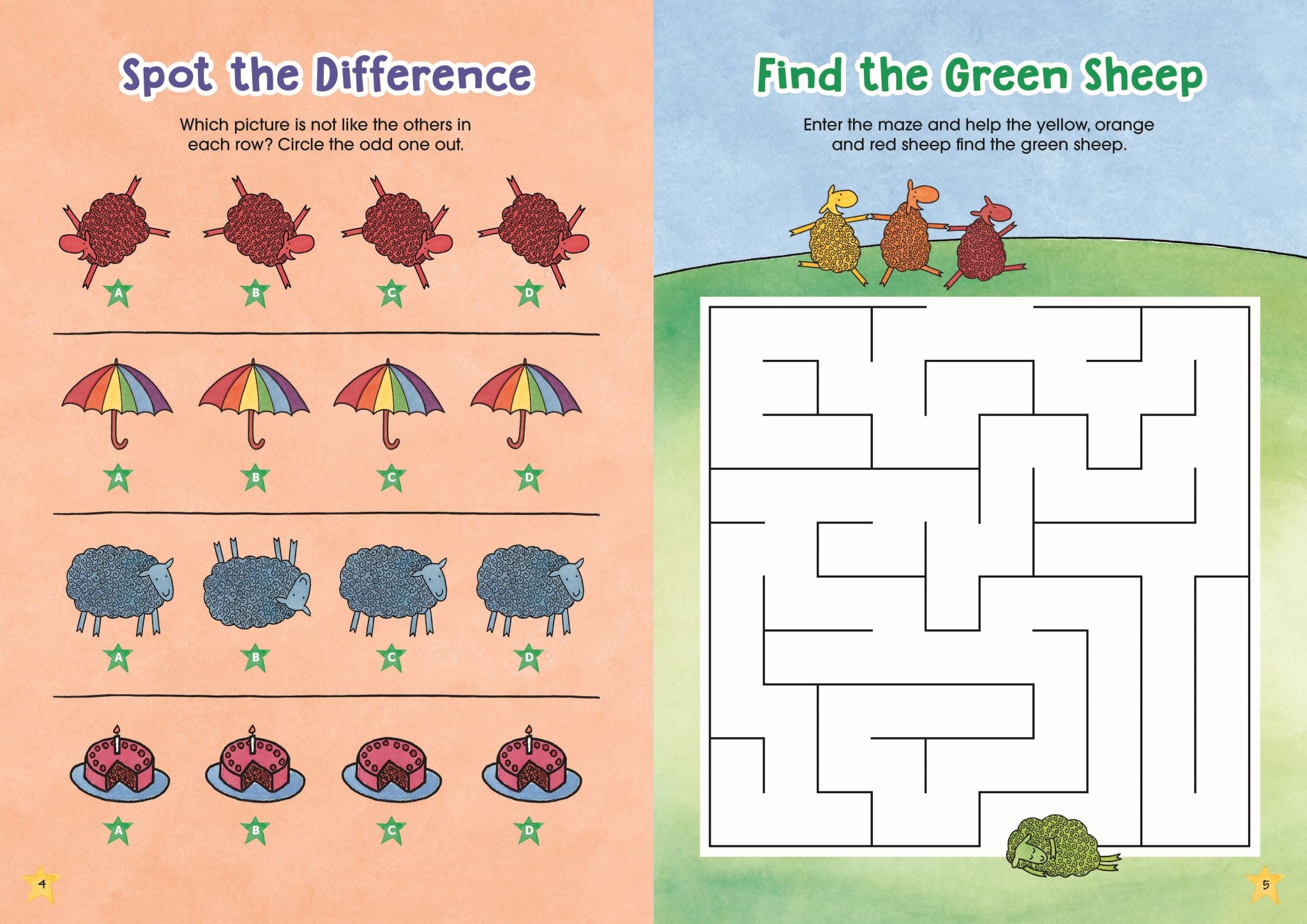 Where is the Green Sheep? Sticker Activity Book