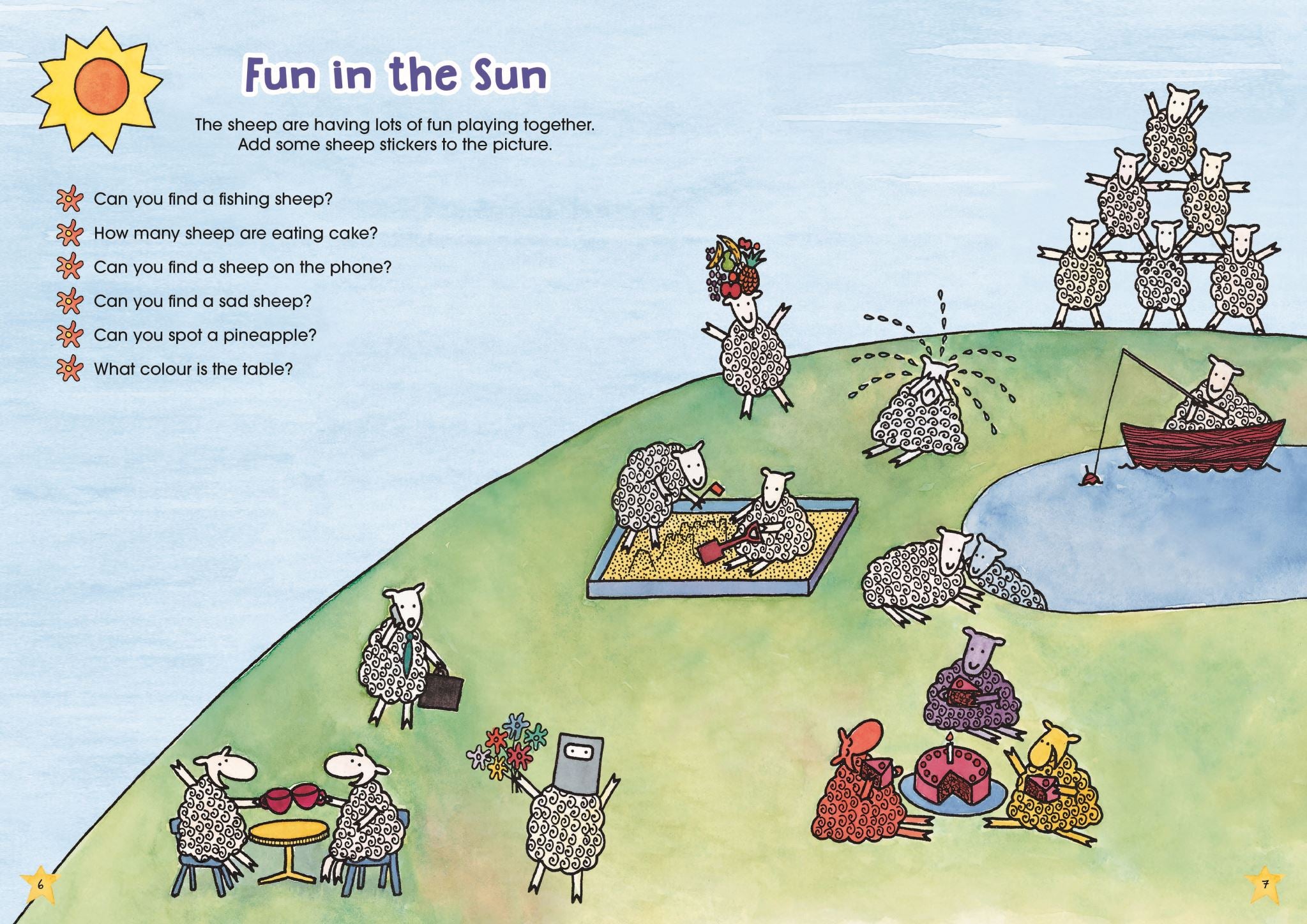 Where is the Green Sheep? Sticker Activity Book