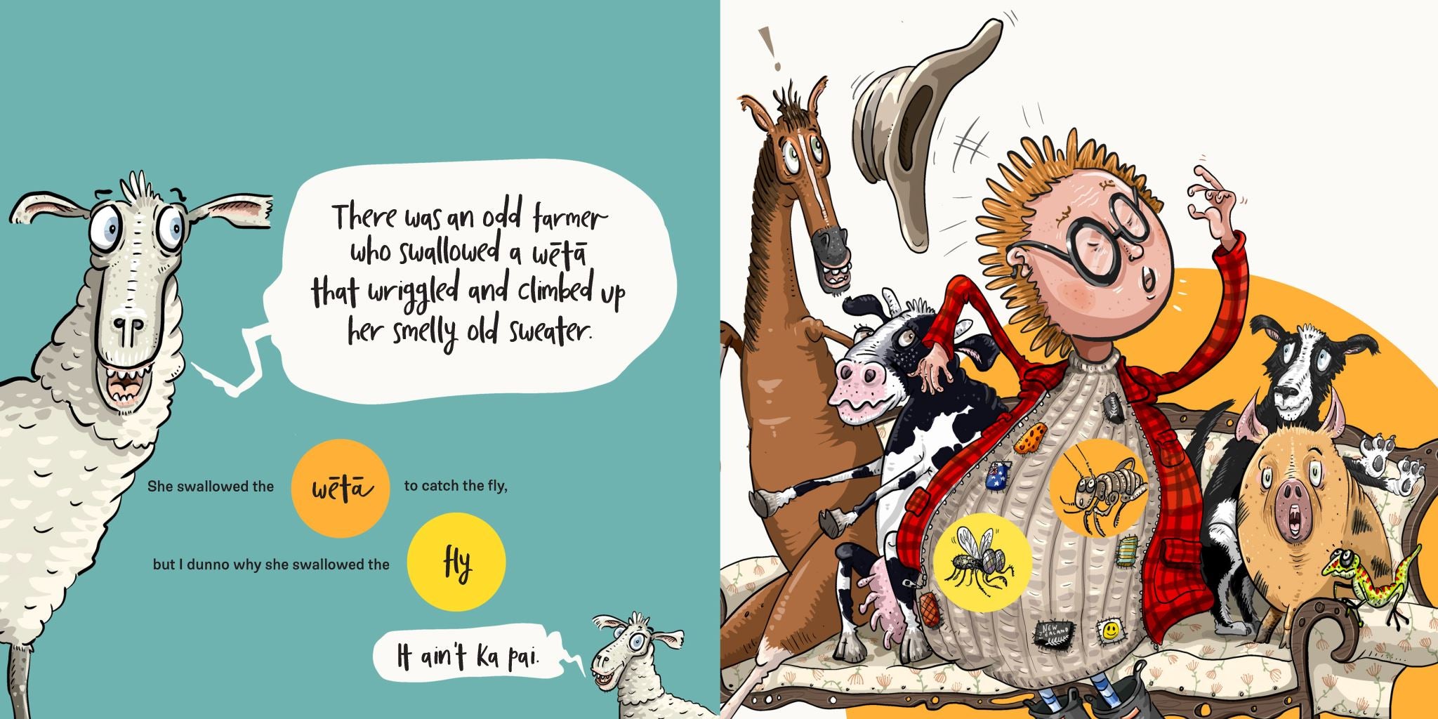 There Was an Odd Farmer Who Swallowed a Fly