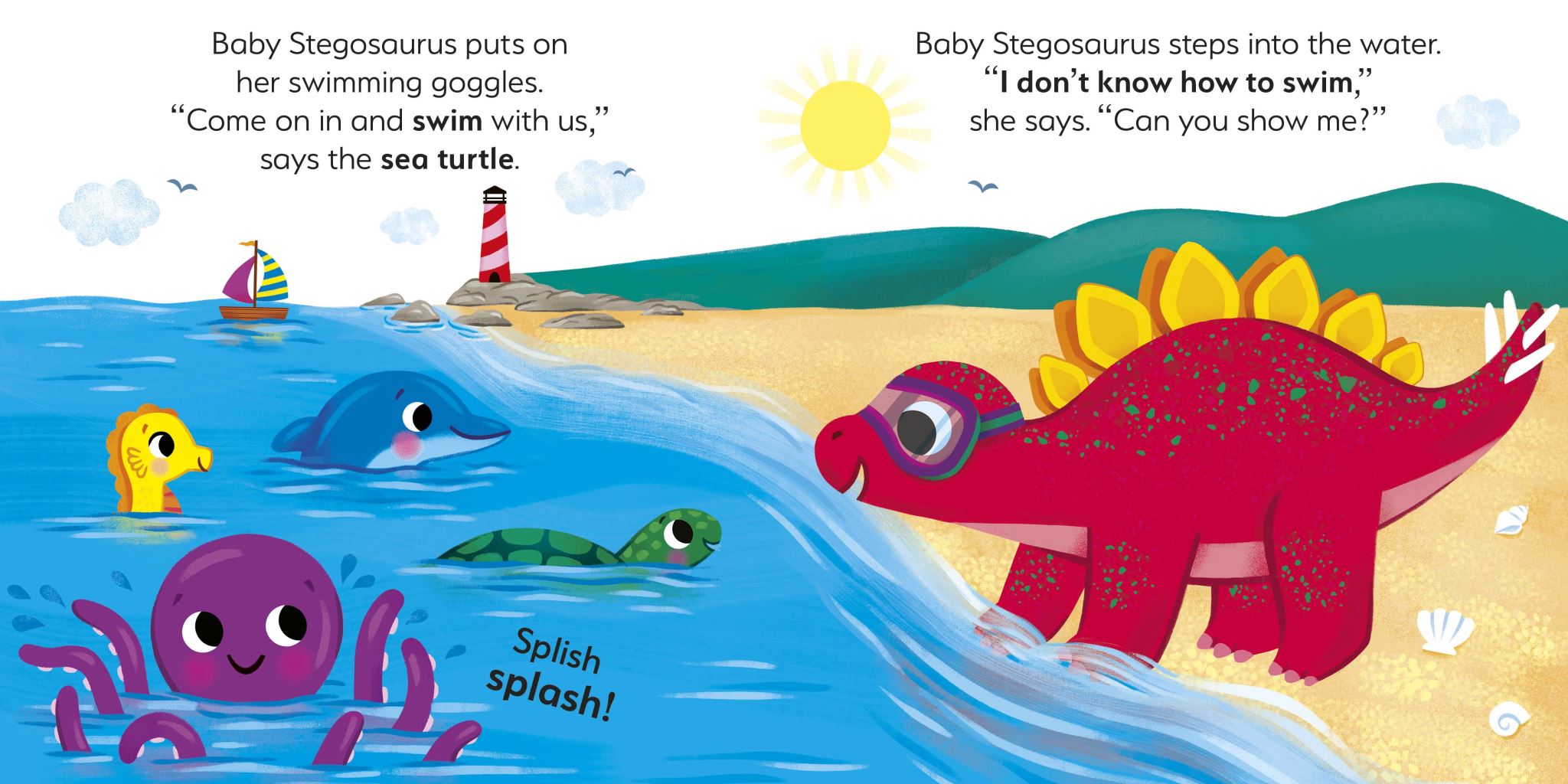 Baby Dinosaur Under the Sea