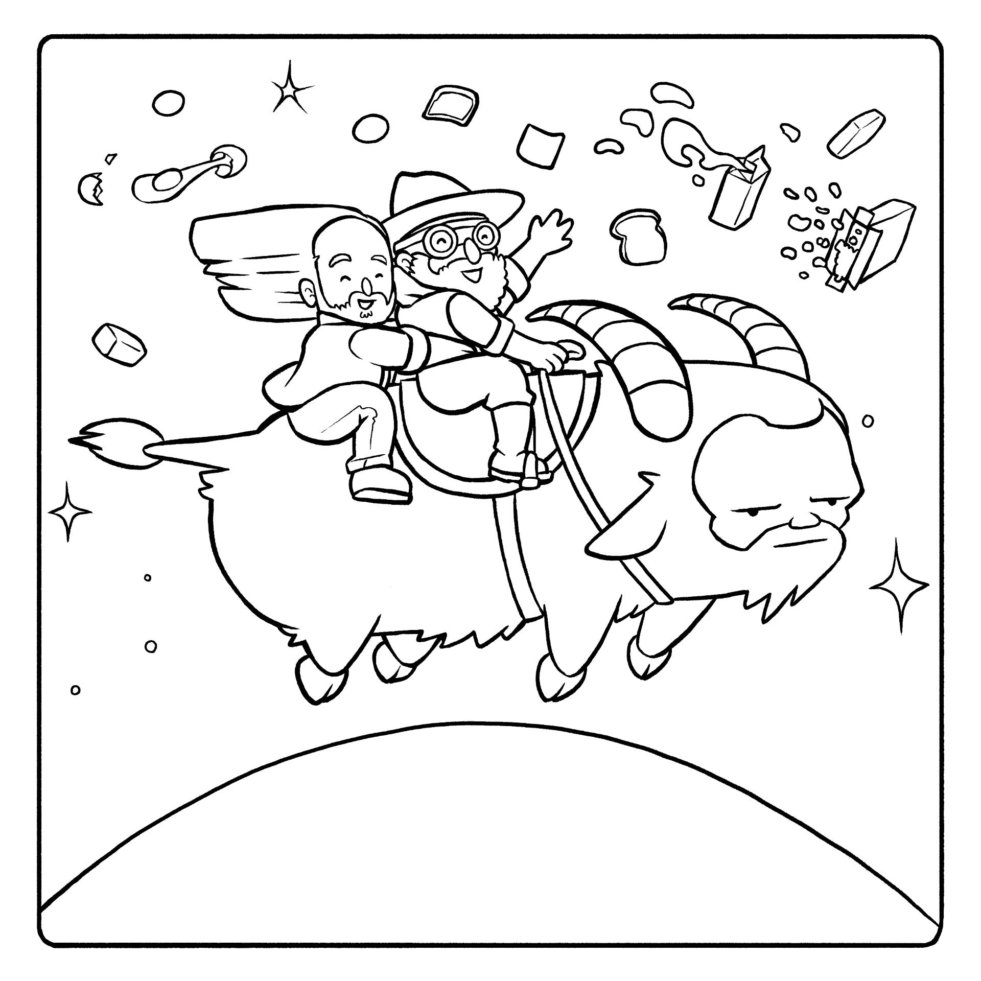 Aunty Donna's Cosy & Cheeky Colouring Fun