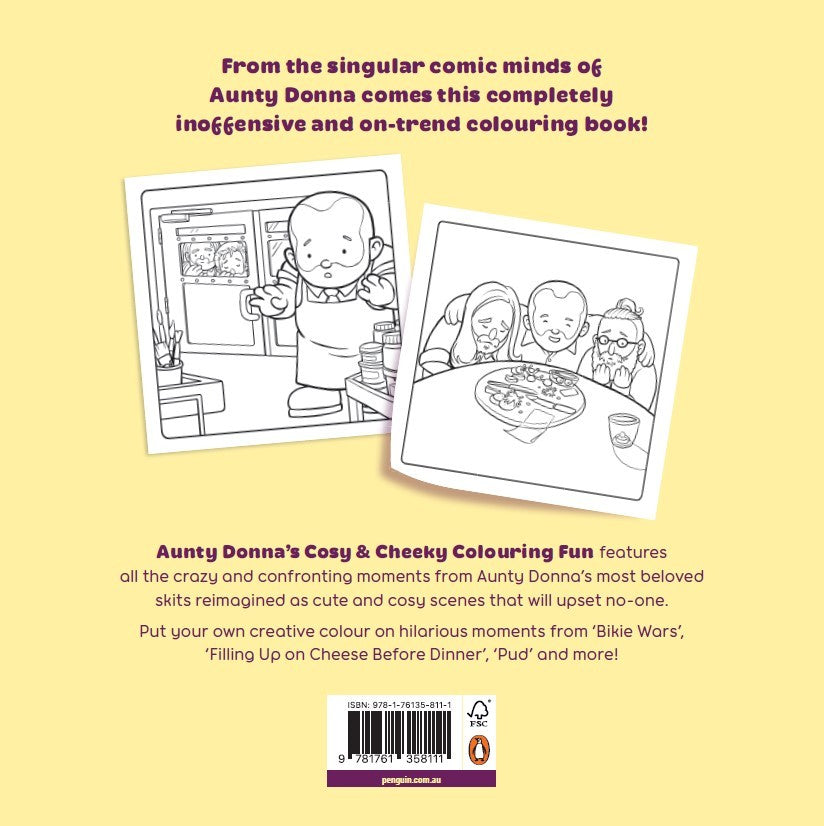Aunty Donna's Cosy & Cheeky Colouring Fun