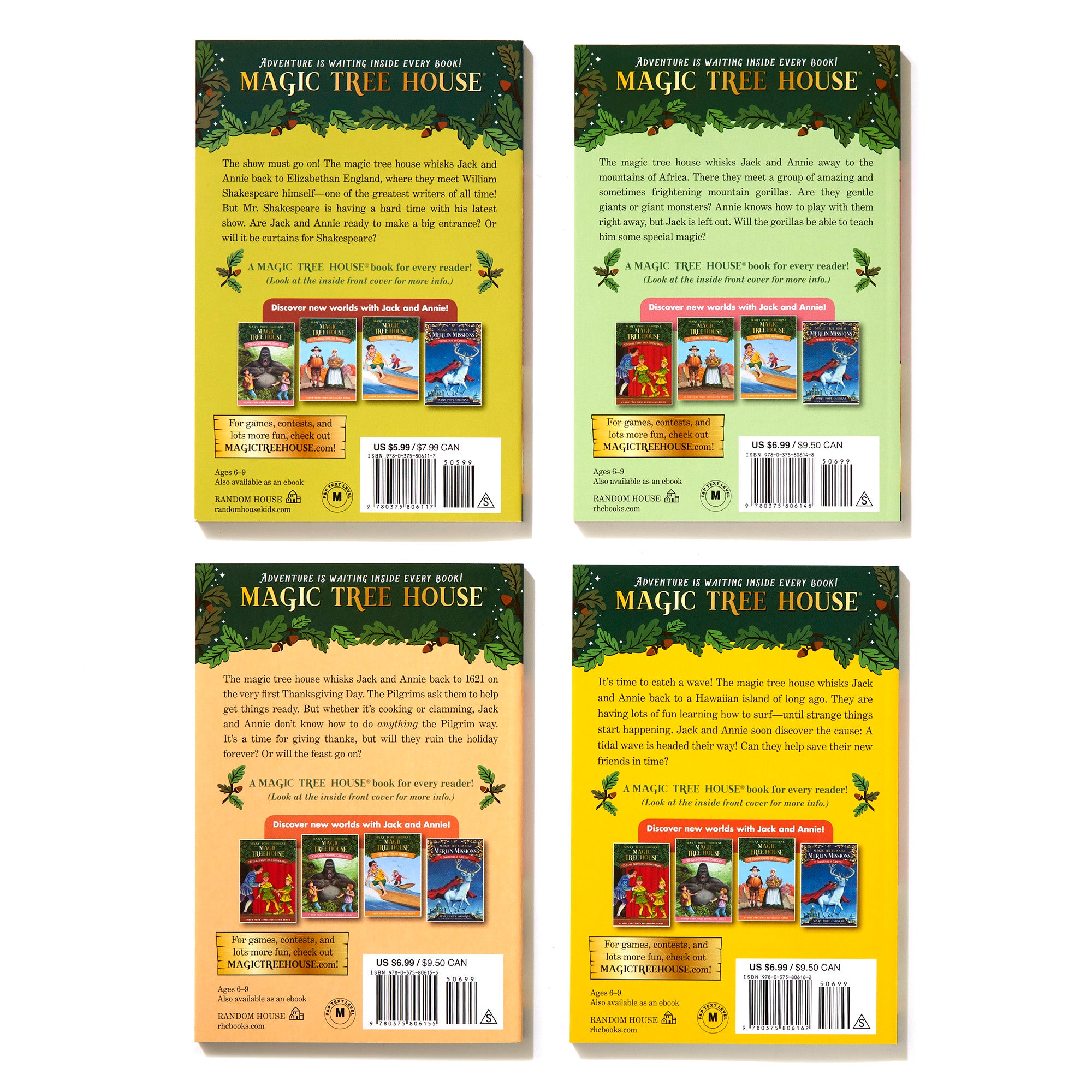 Magic Tree House Books 25-28 Boxed Set