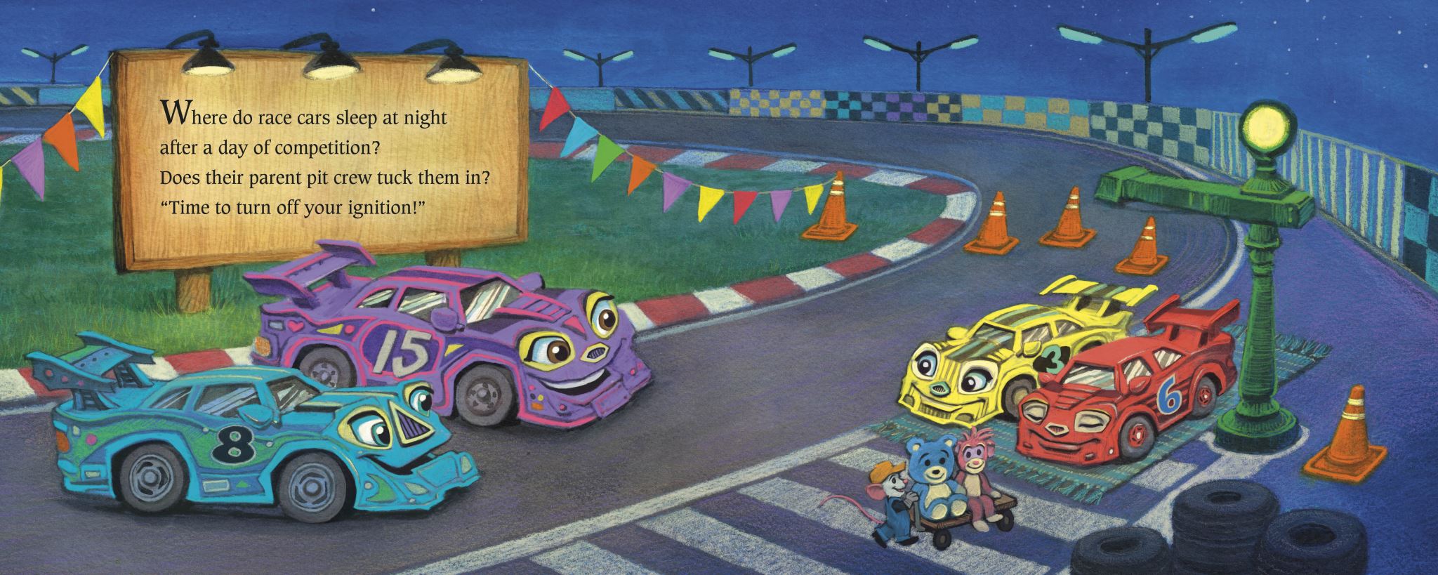 Where Do Race Cars Sleep at Night?