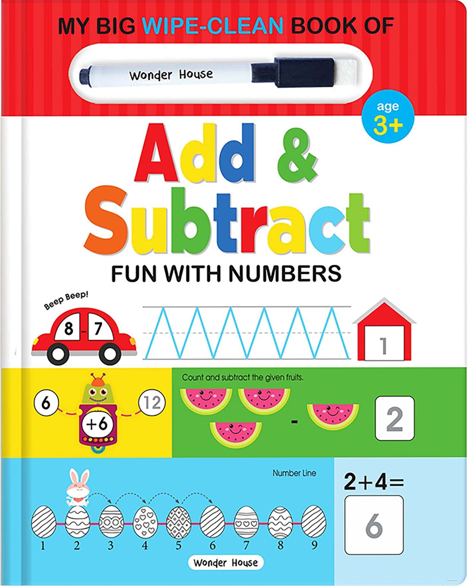 My Big Wipe And Clean Book of Add And Subtract for Kids