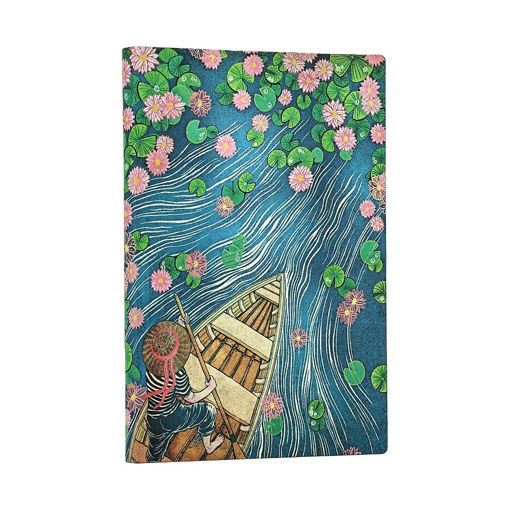 Lotus River (Living with Yuko) Mini Unlined Softcover Journal (Elastic Band Clos