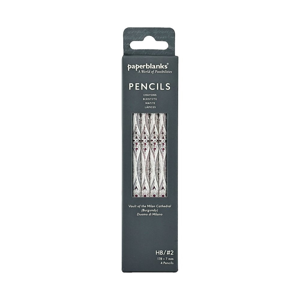 Vault of the Milan Cathedral (Burgundy) (Duomo di Milano) Pencil (4 Pack)