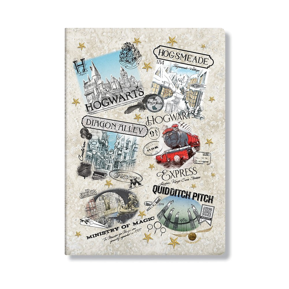 The Wizarding World (Harry Potter Collection) A4 Unlined Cahier