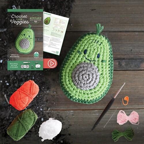 Crochet Your Veggies Amigurumi Kit Avocado - Craft Book