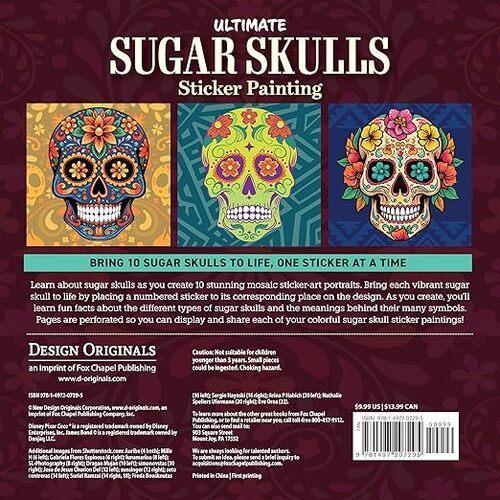 Ultimate Sugar Skulls Sticker Painting - Art Book - by Logan Powell - Paperback