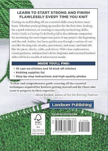 Perfect Guide to Casting On and Binding Off - by Jen Lucas - Paperback
