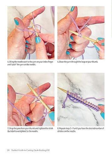 Perfect Guide to Casting On and Binding Off - by Jen Lucas - Paperback