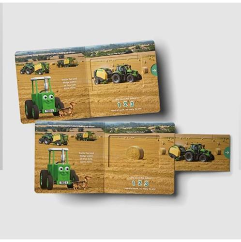 Tractor Ted Down on the Farm Push Pull Slide Book - by Alexandra Heard Hardcover