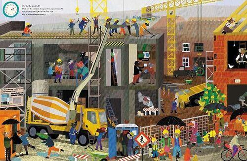 A Day on Fluffyville Construction Site - Children's Board Book