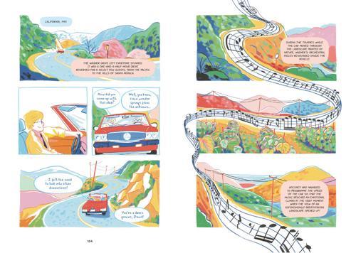 David Hockney A Graphic Novel - Fiction Book - by Monica Foggia - Hardcover