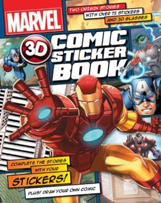 Marvel 3d Comic Sticker Book