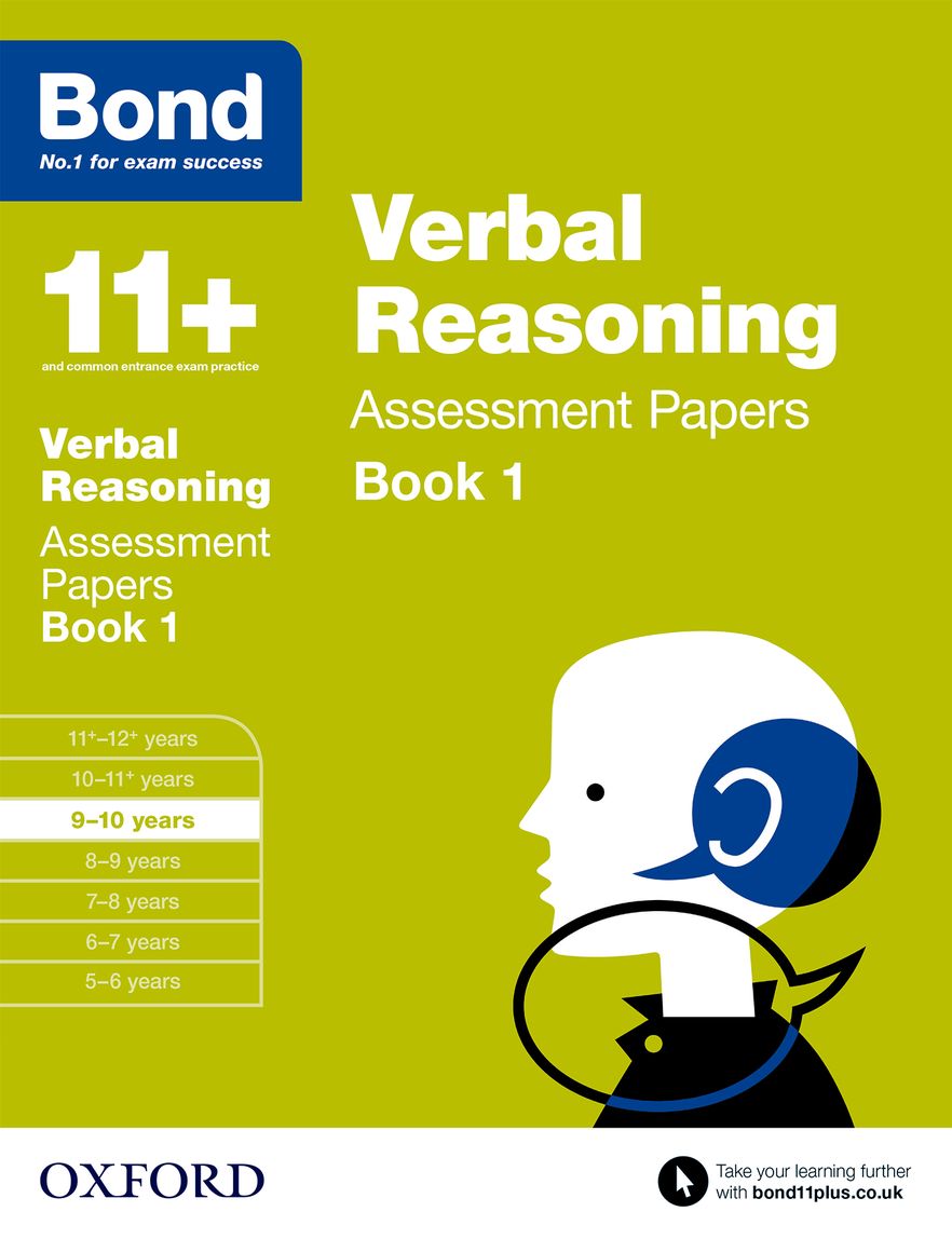 Bond 11 Verbal Reasoning Assessment Papers 9 to 10 Book 1