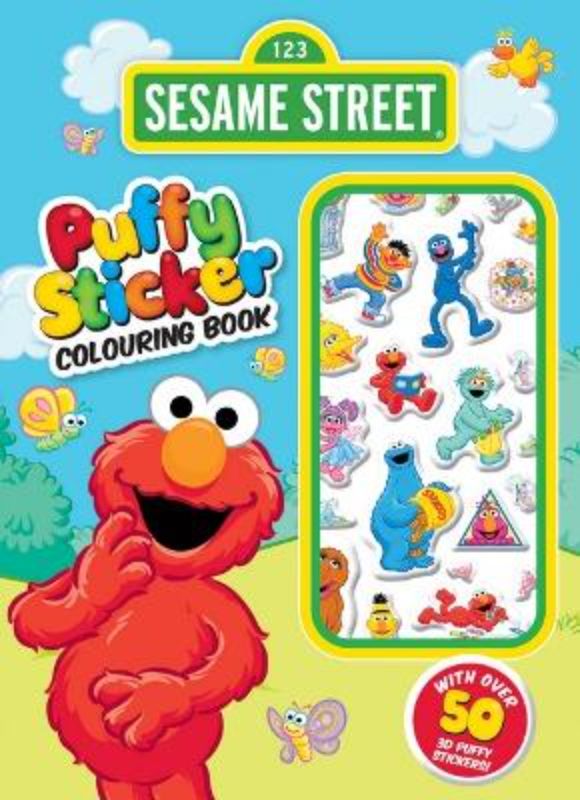 Sesame Street: Puffy Sticker Colouring Book