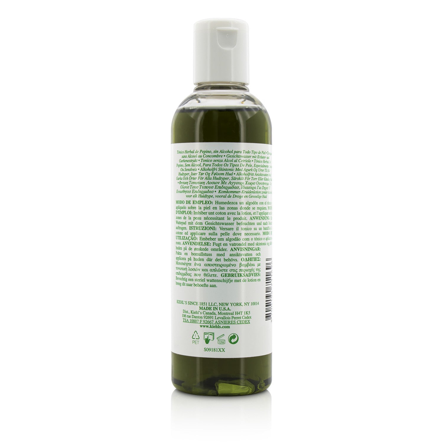 Kiehl's Cucumber Herbal Alcohol-Free Toner - For Dry or Sensitive Skin Types  25