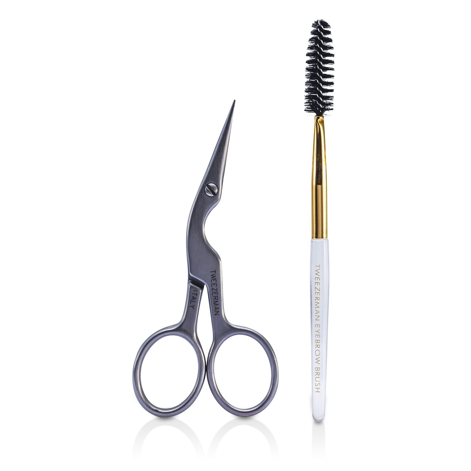 Tweezerman Stainless Brow Shaping Scissors &amp; Brush  -