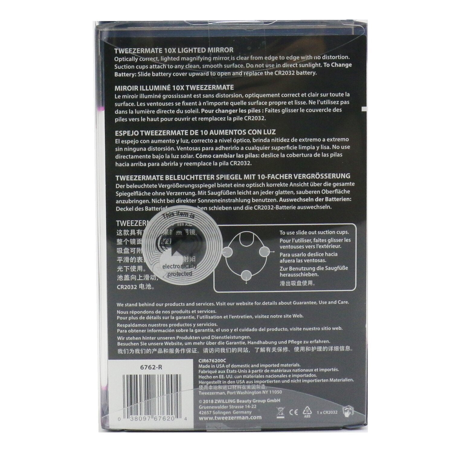 Tweezerman Tweezermate 10X Lighted Mirror  -