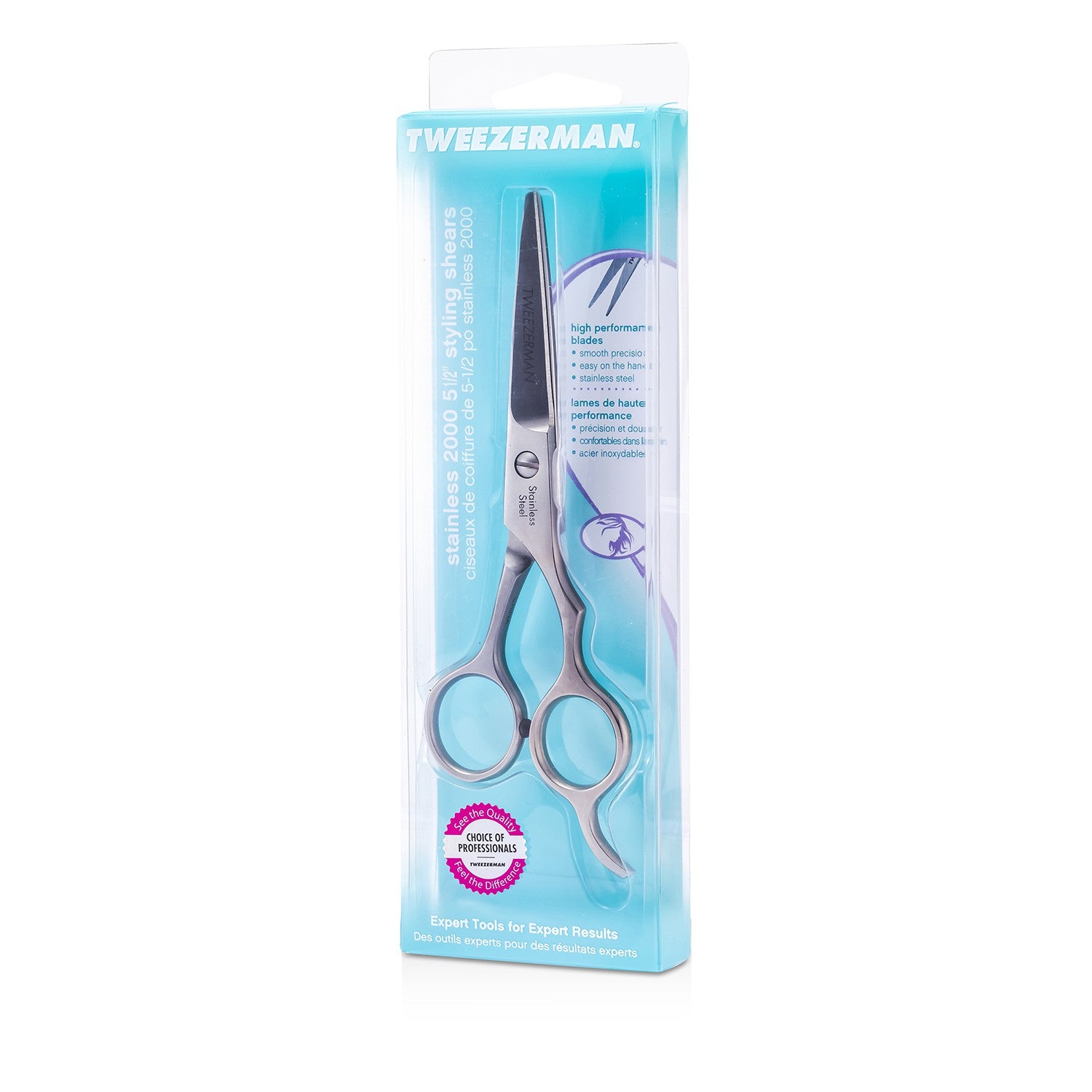 Tweezerman Stainless 2000 5 1/2 Shears (High Performance Blades)  -