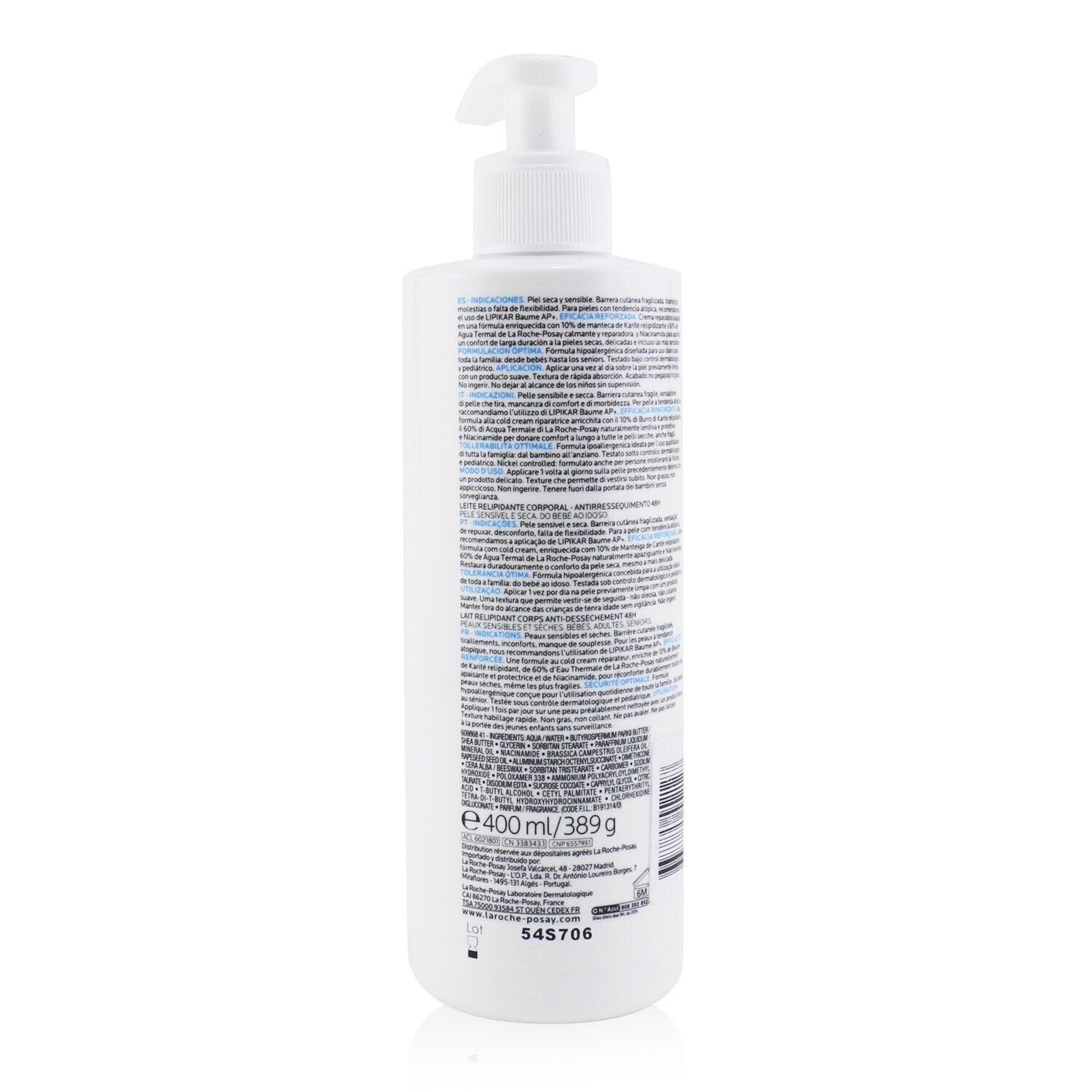 La Roche Posay Lipikar Lait Lipid-Replenishing Body Milk  (Severely Dry Skin) 40