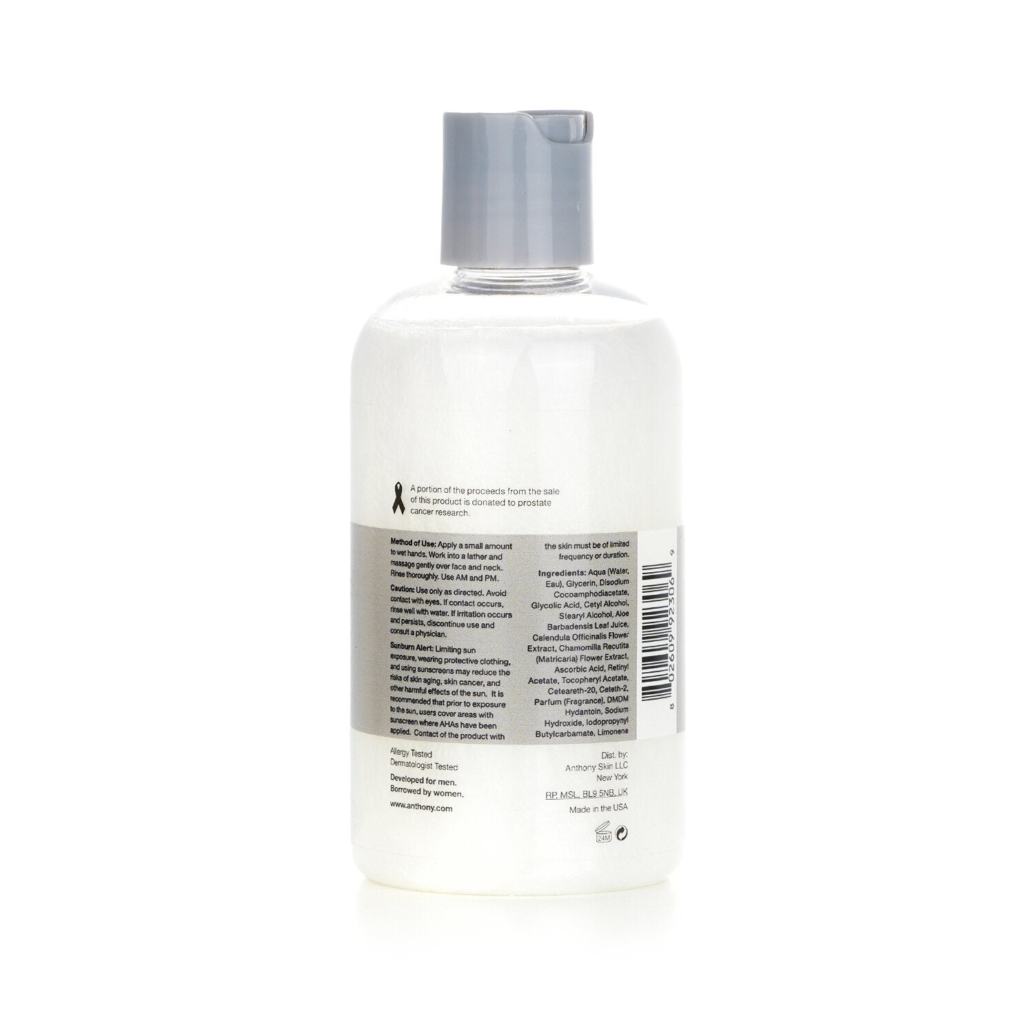Anthony Logistics For Men Glycolic Facial Cleanser - For Normal/ Oily Skin 237ml