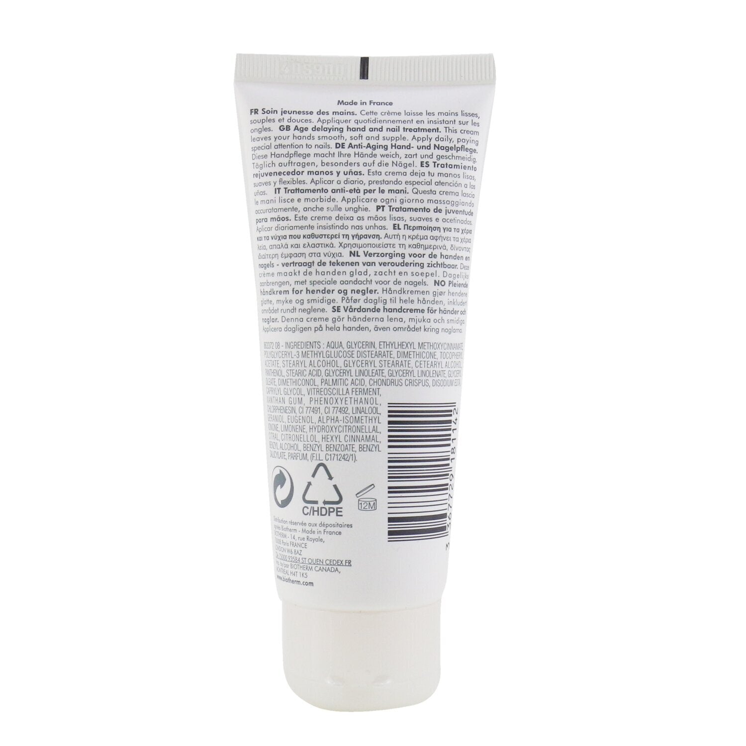 Biotherm Biomains Age Delaying Hand & Nail Treatment - Water Resistant 100ml/3.3