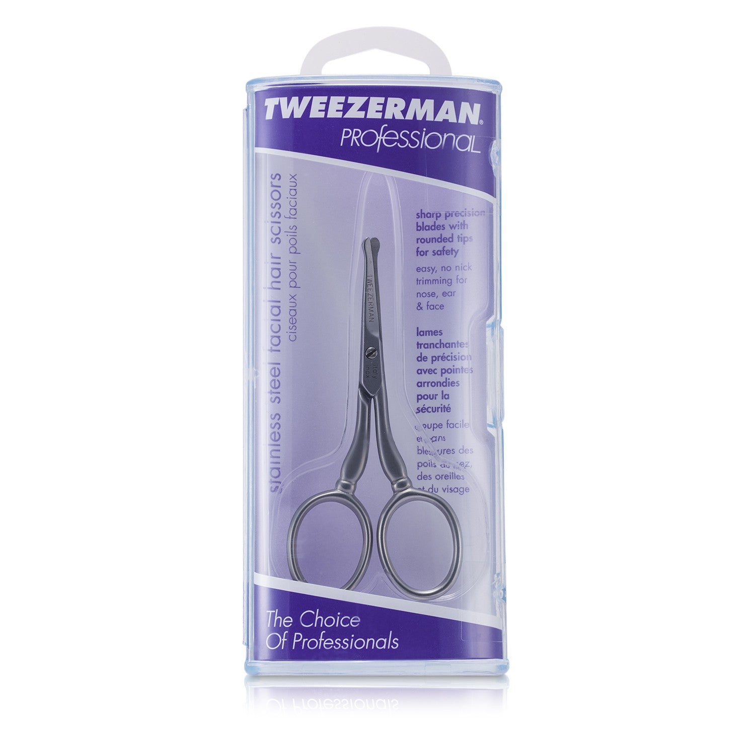 Tweezerman Professional Stainless Steel Facial Hair Scissors  -