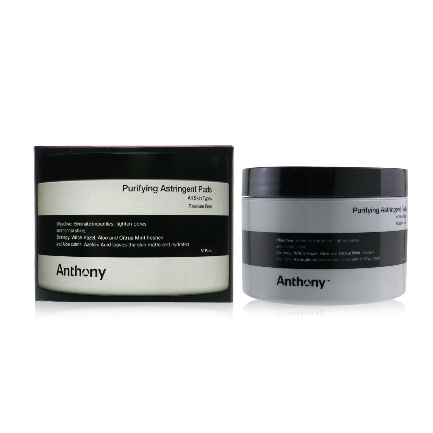 Anthony Logistics For Men Purifying Astringent Pads (For All Skin Types) 60pads