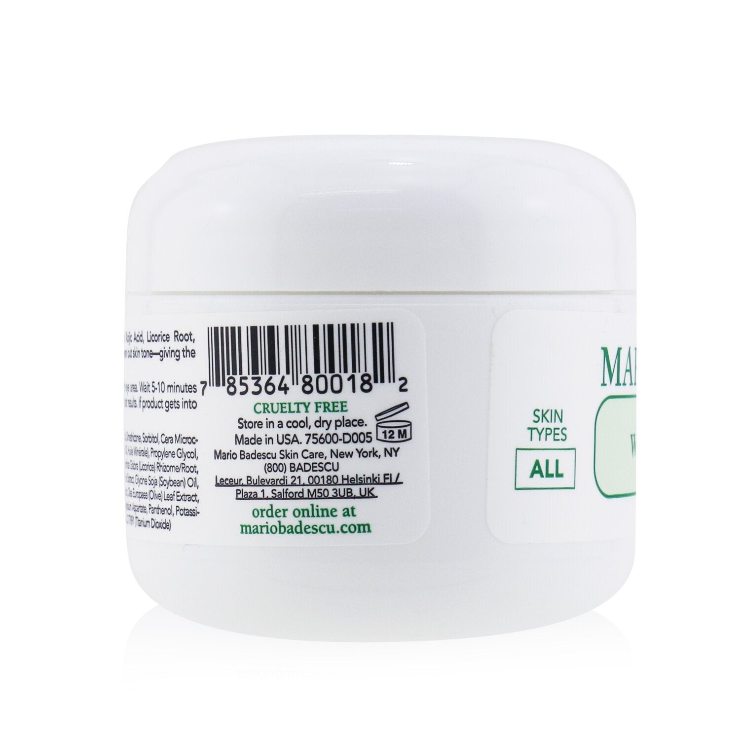 Mario Badescu Whitening Mask - For All Skin Types 59ml/2oz