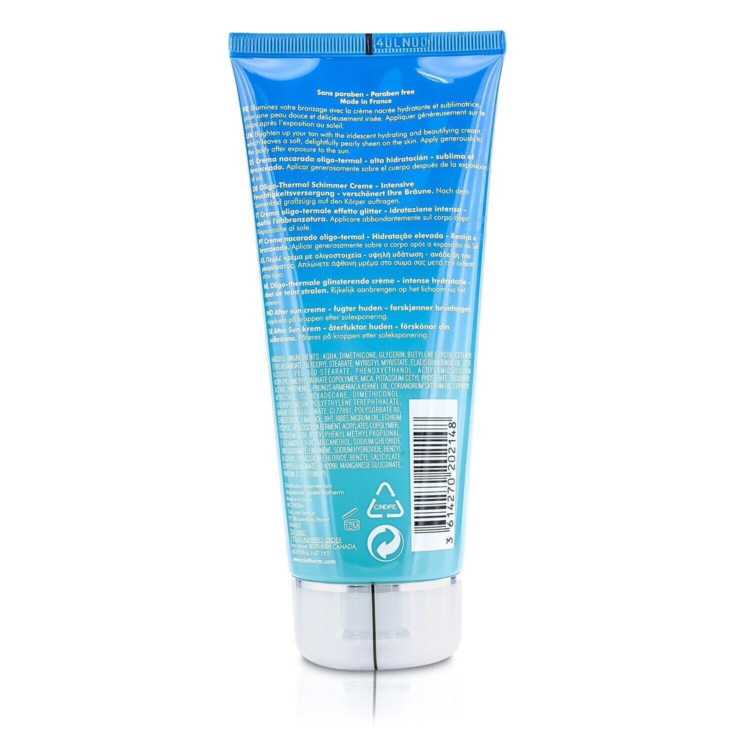 Biotherm Oligo-Thermale Sparkle Cream Intense Moisturization Beautifies Your Tan