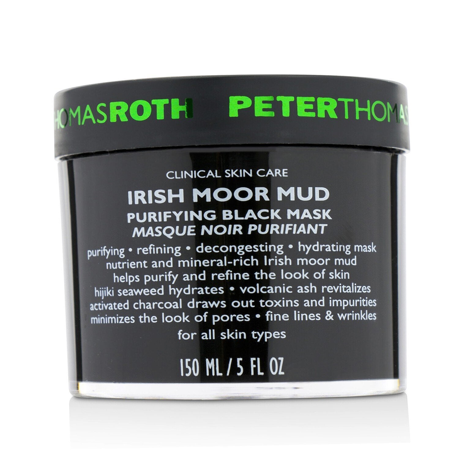 Peter Thomas Roth Irish Moor Mud Purifying Black Mask  150ml/5oz