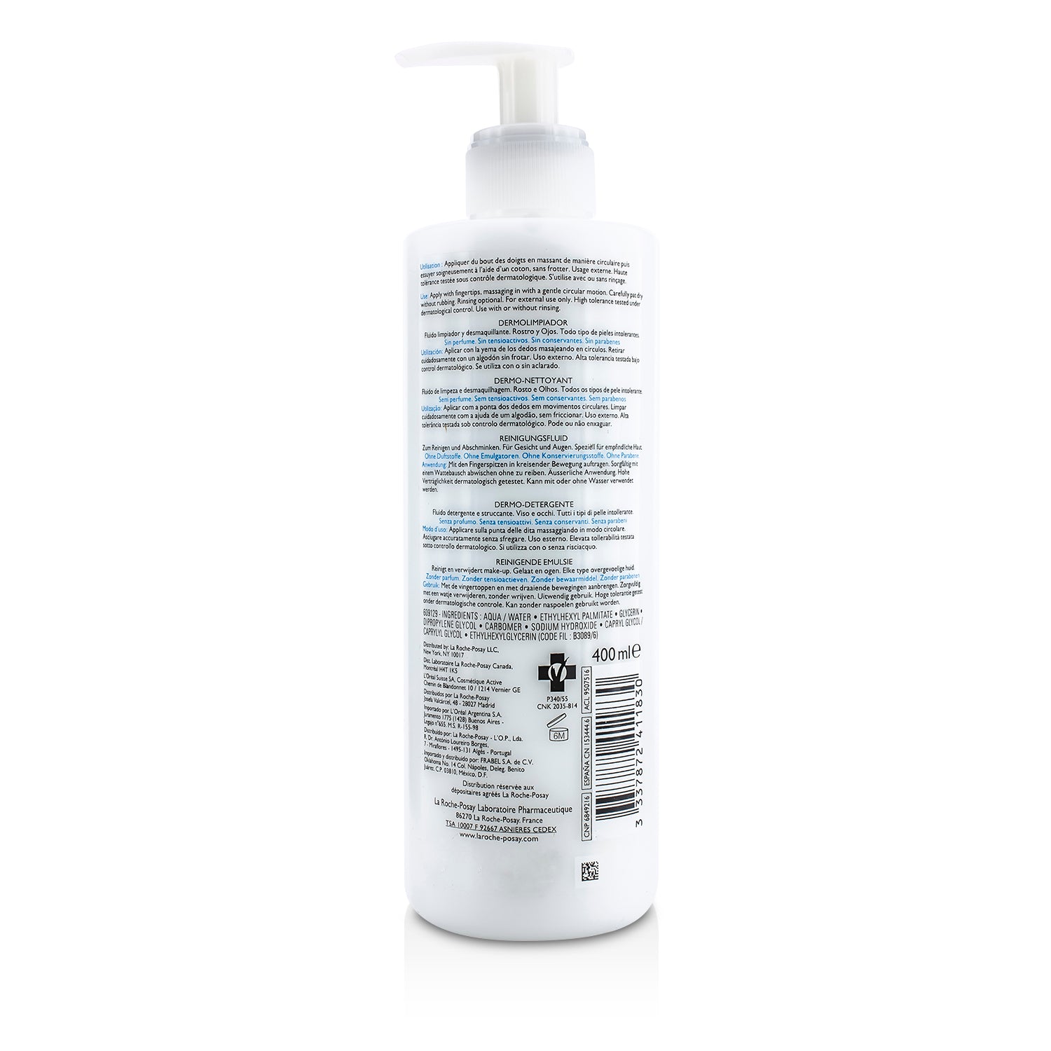 Toleriane Toleriane Dermo-Cleanser (Face and Eyes Make-Up Removal Fluid) 400ml/1