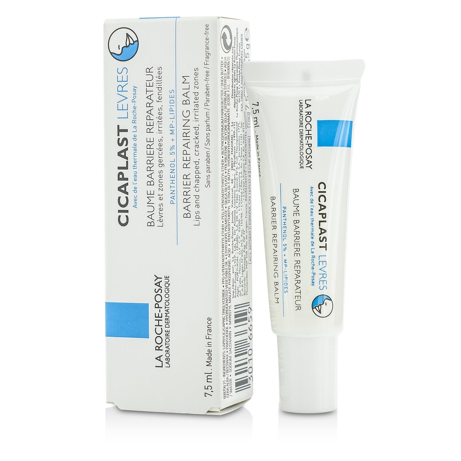 La Roche Posay Cicaplast Levres Barrier Repairing Balm - For Lips & Chapped, Cra