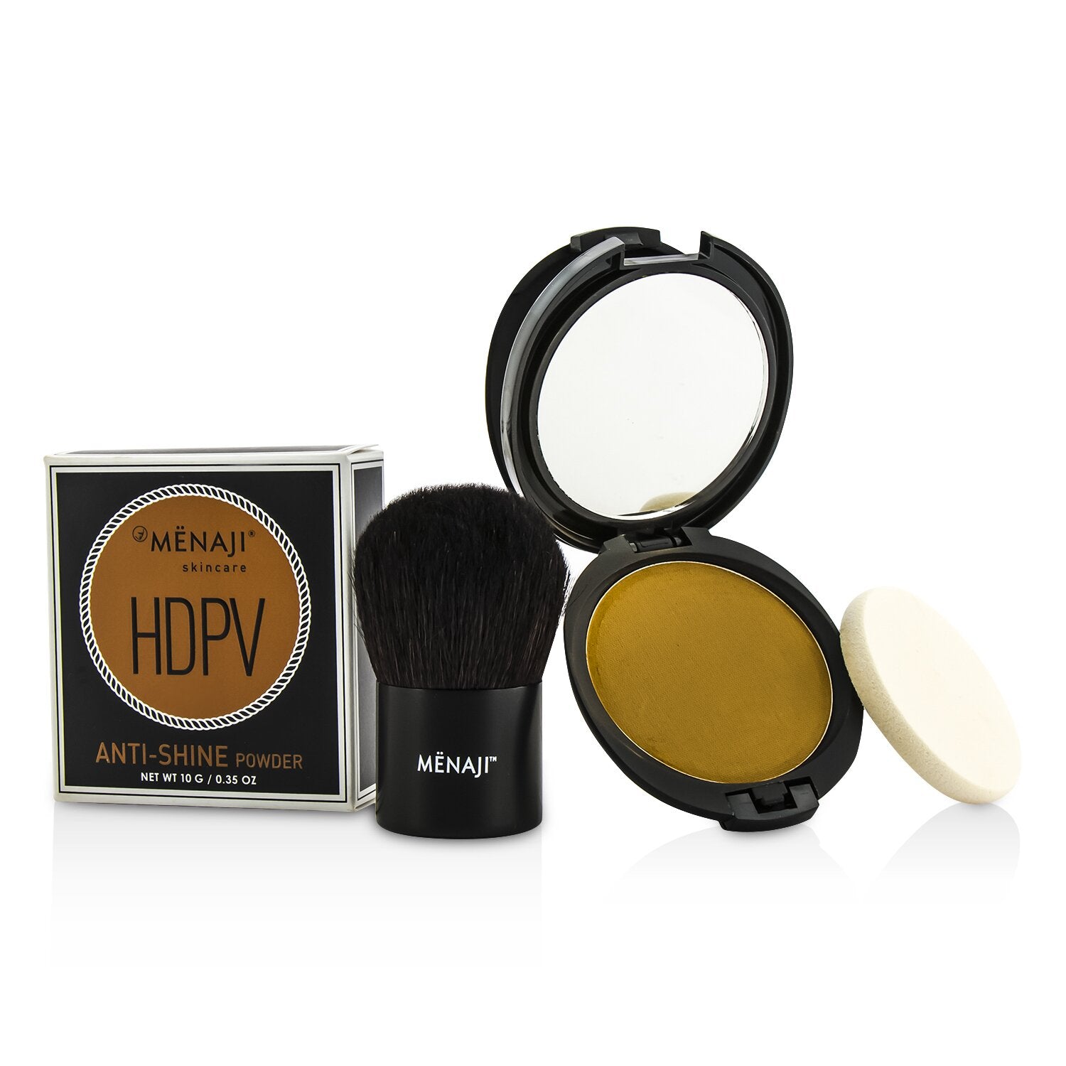 Menaji HDPV Anti-Shine Sunless Tan Kit: HDPV Anti-Shine Powder - T (Tan) 10g + D