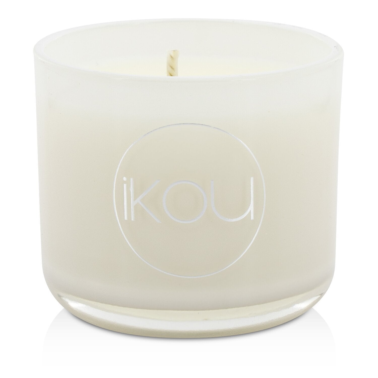 iKOU Eco-Luxury Aromacology Natural Wax Candle Glass - Peace (Rose & Ylang Ylang