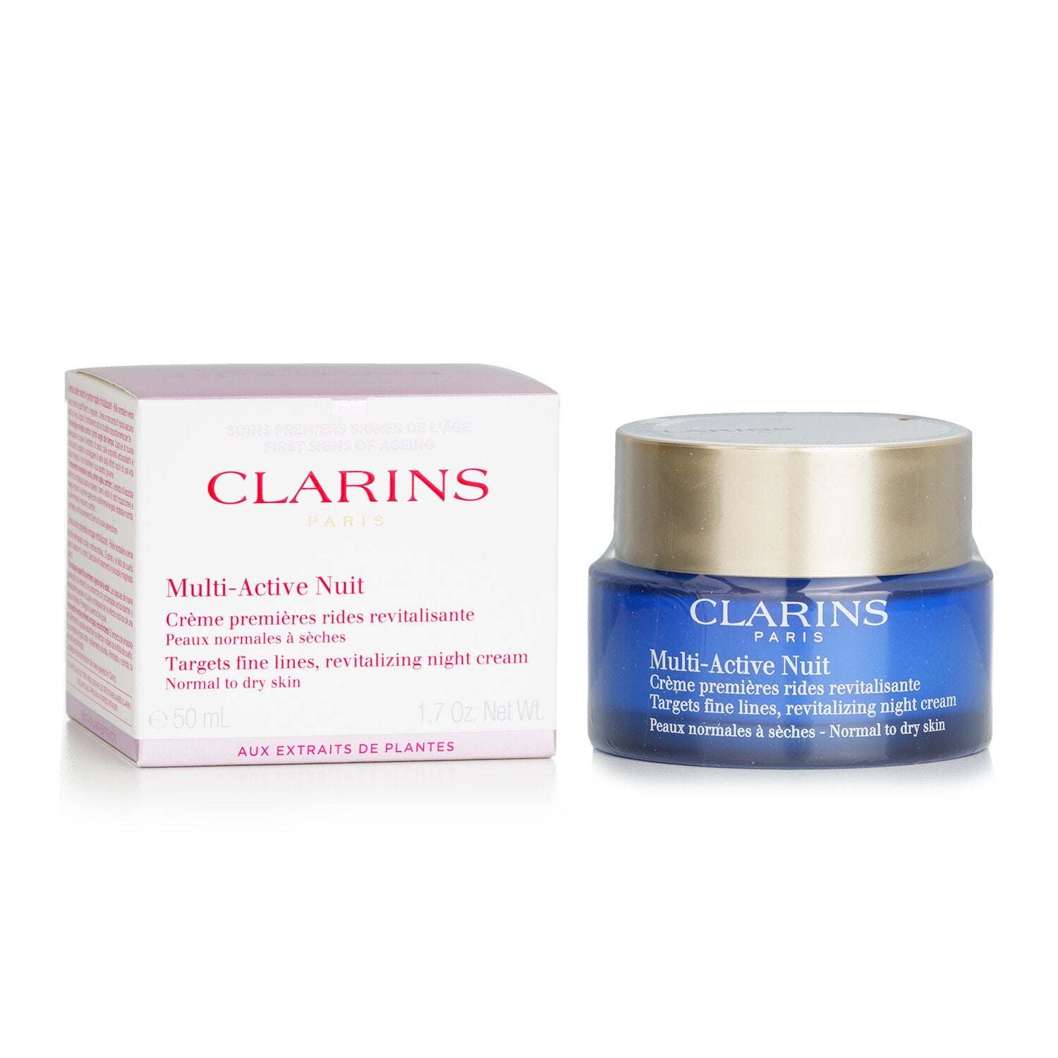 Clarins Multi-Active Night Targets Fine Lines Revitalizing Night Cream - For Nor