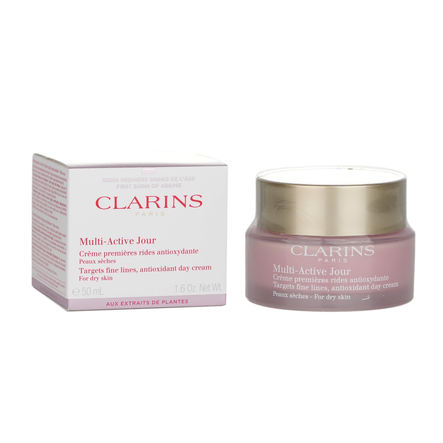 Clarins Multi-Active Day Targets Fine Lines Antioxidant Day Cream - For Dry Skin