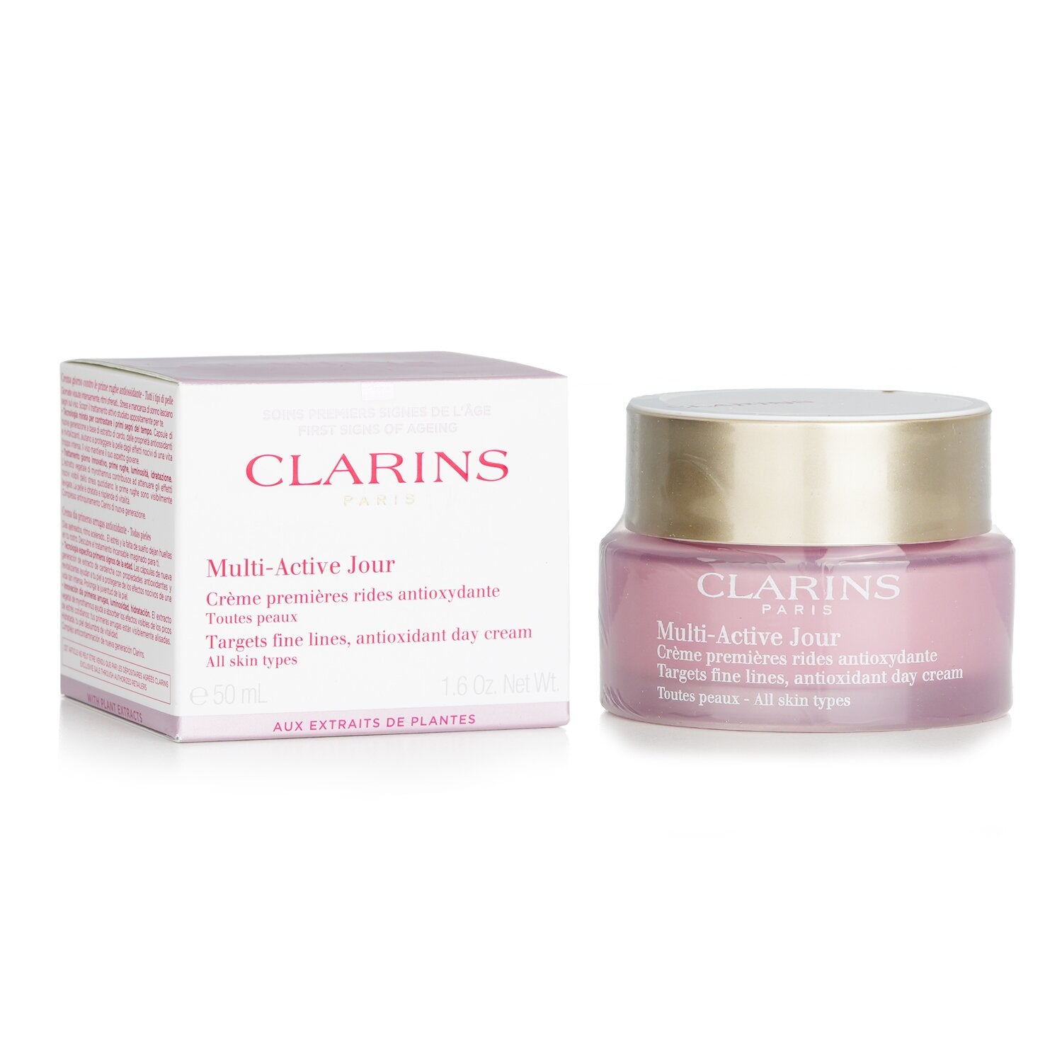 Clarins Multi-Active Day Targets Fine Lines Antioxidant Day Cream - For All Skin