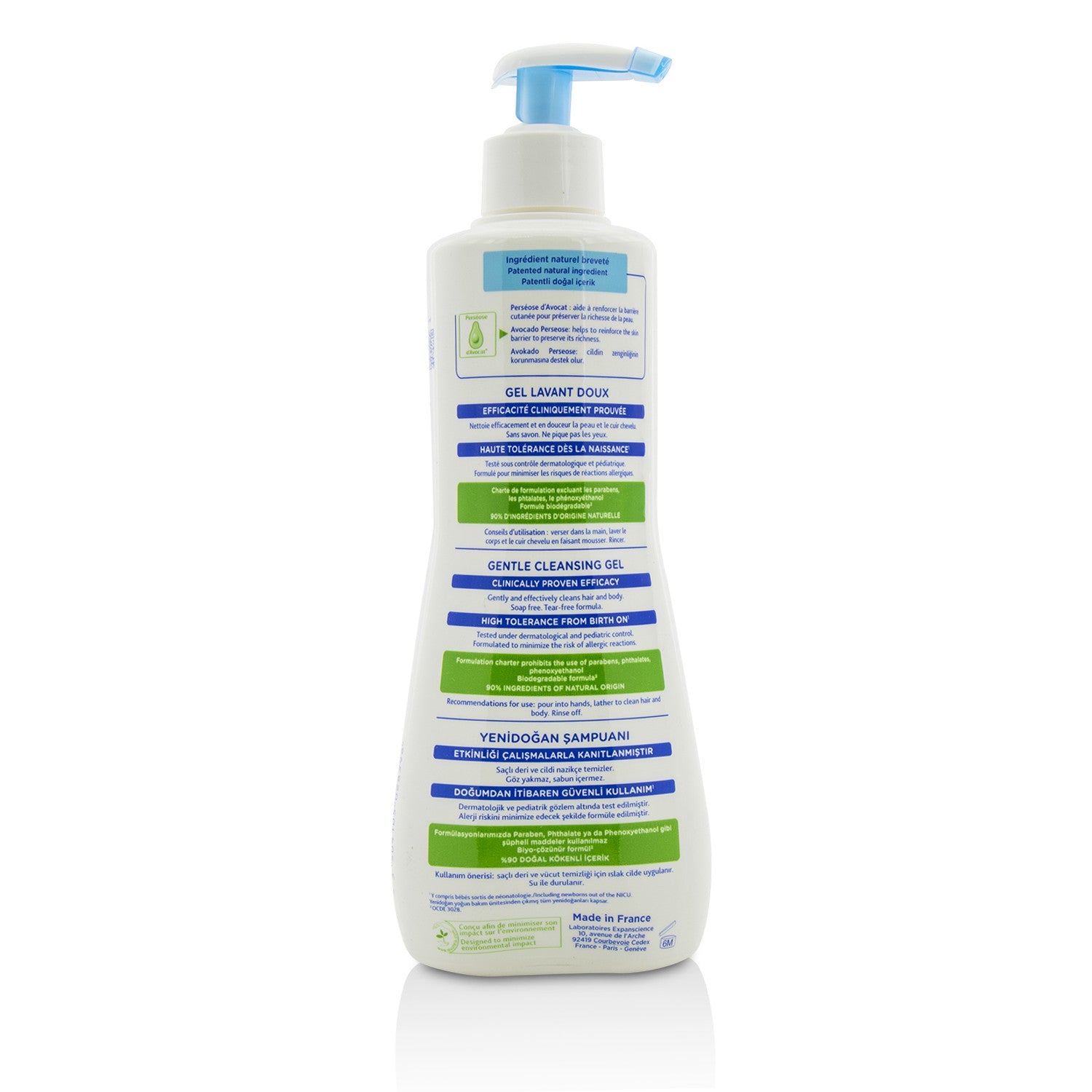 Mustela Gentle Cleansing Gel - Hair & Body 500ml/16.9oz