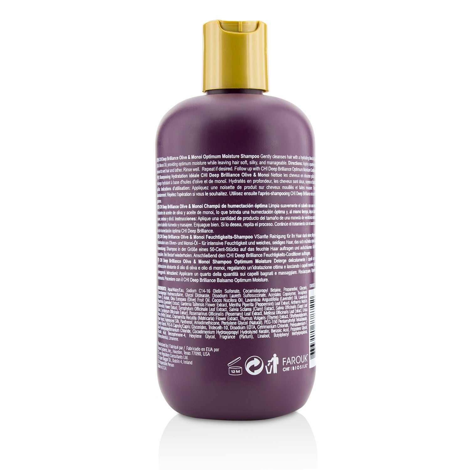 CHI Deep Brilliance Olive &amp; Monoi Optimum Moisture Shampoo 355ml/12oz