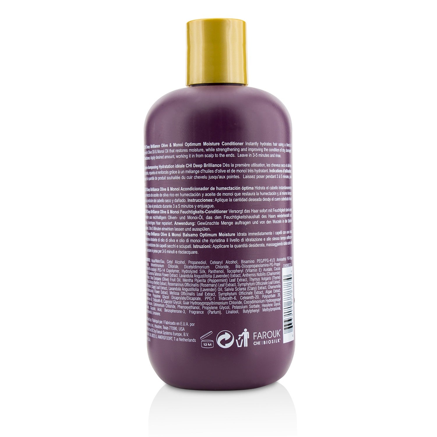 CHI Deep Brilliance Olive &amp; Monoi Optimum Moisture Conditioner 355ml/12oz