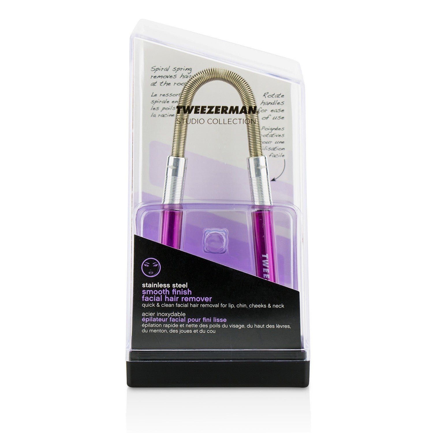 Tweezerman Smooth Finish Facial Hair Remover (Studio Collection) - Pink -