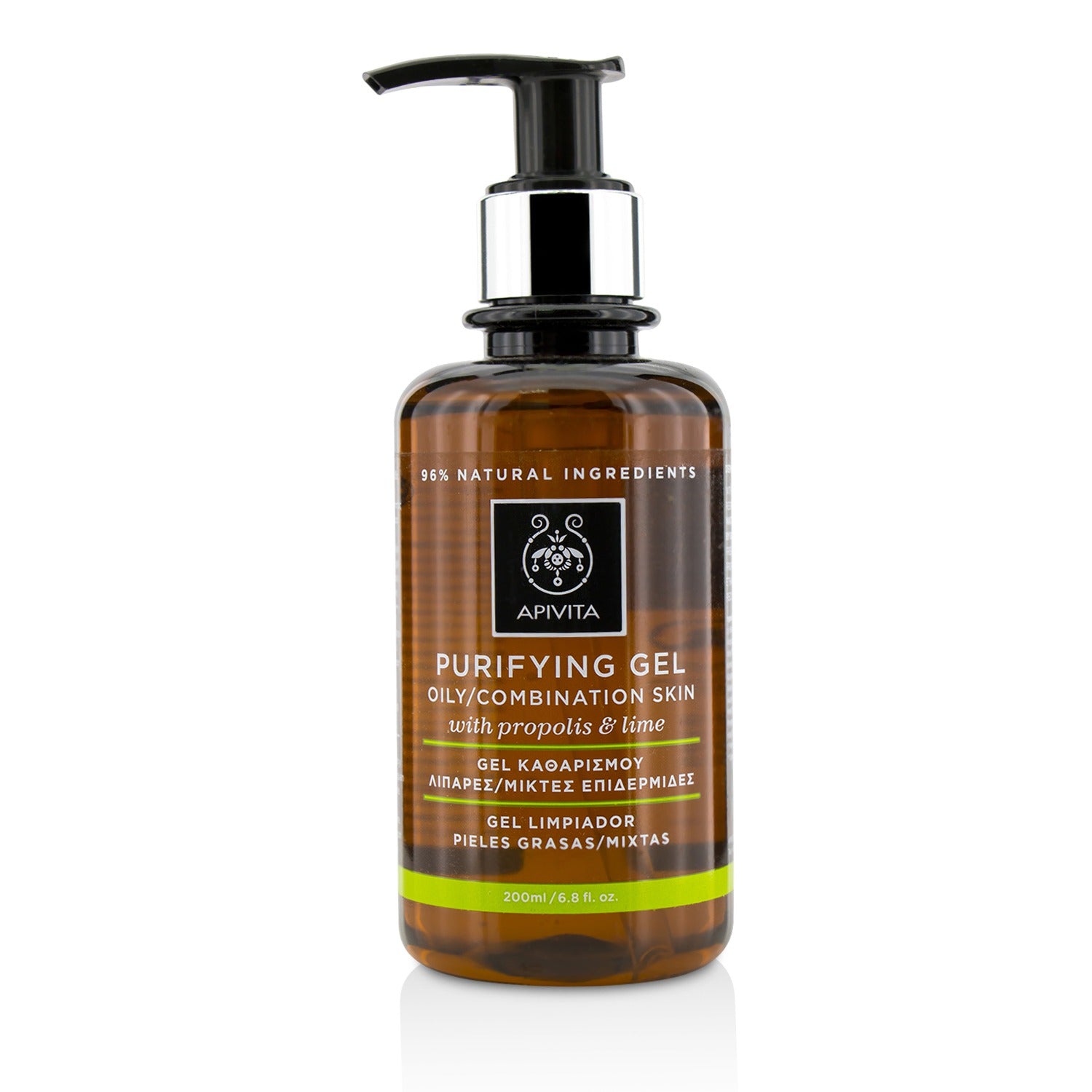 Apivita Purifying Gel With Propolis & Lime - For Oily/Combination Skin 200ml/6.8