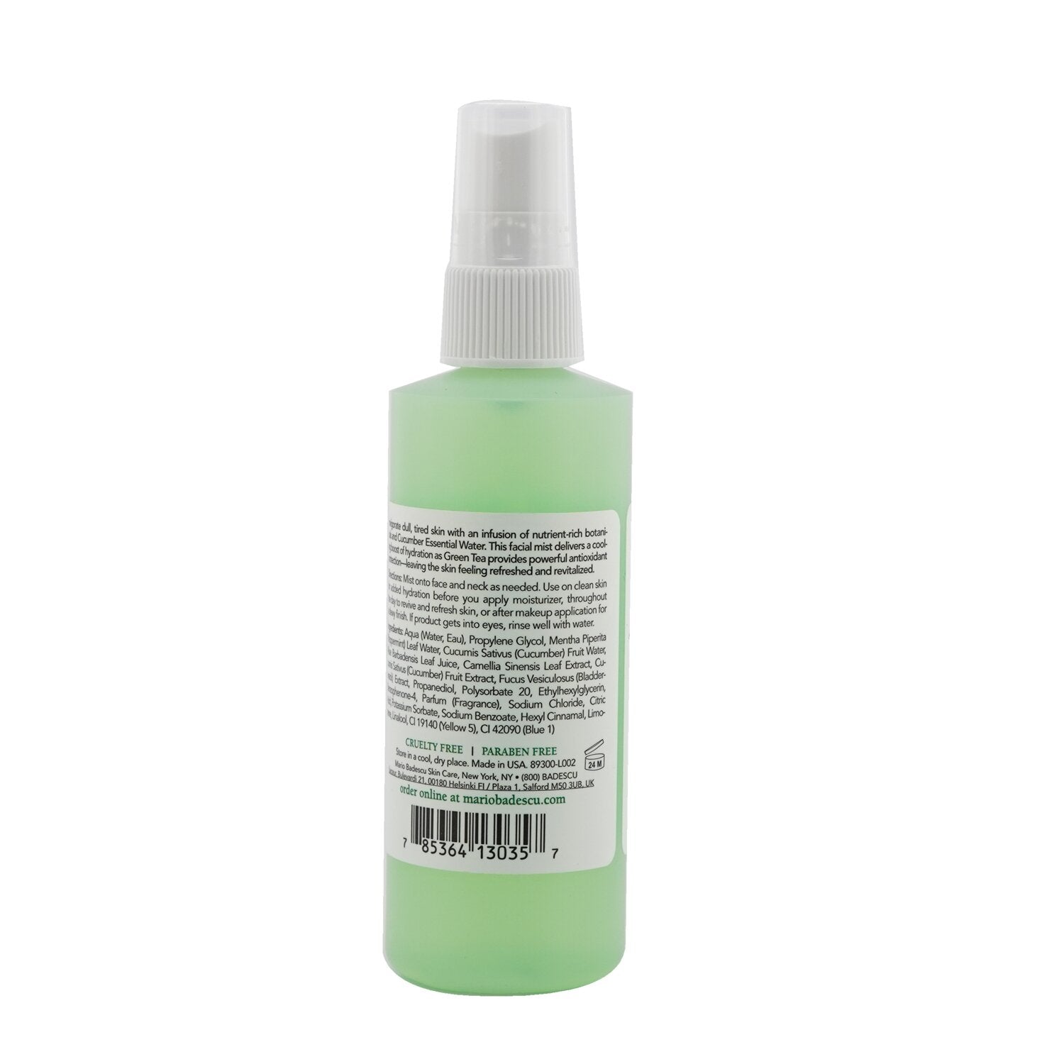 Mario Badescu Facial Spray With Aloe, Cucumber And Green Tea - For All Skin Type