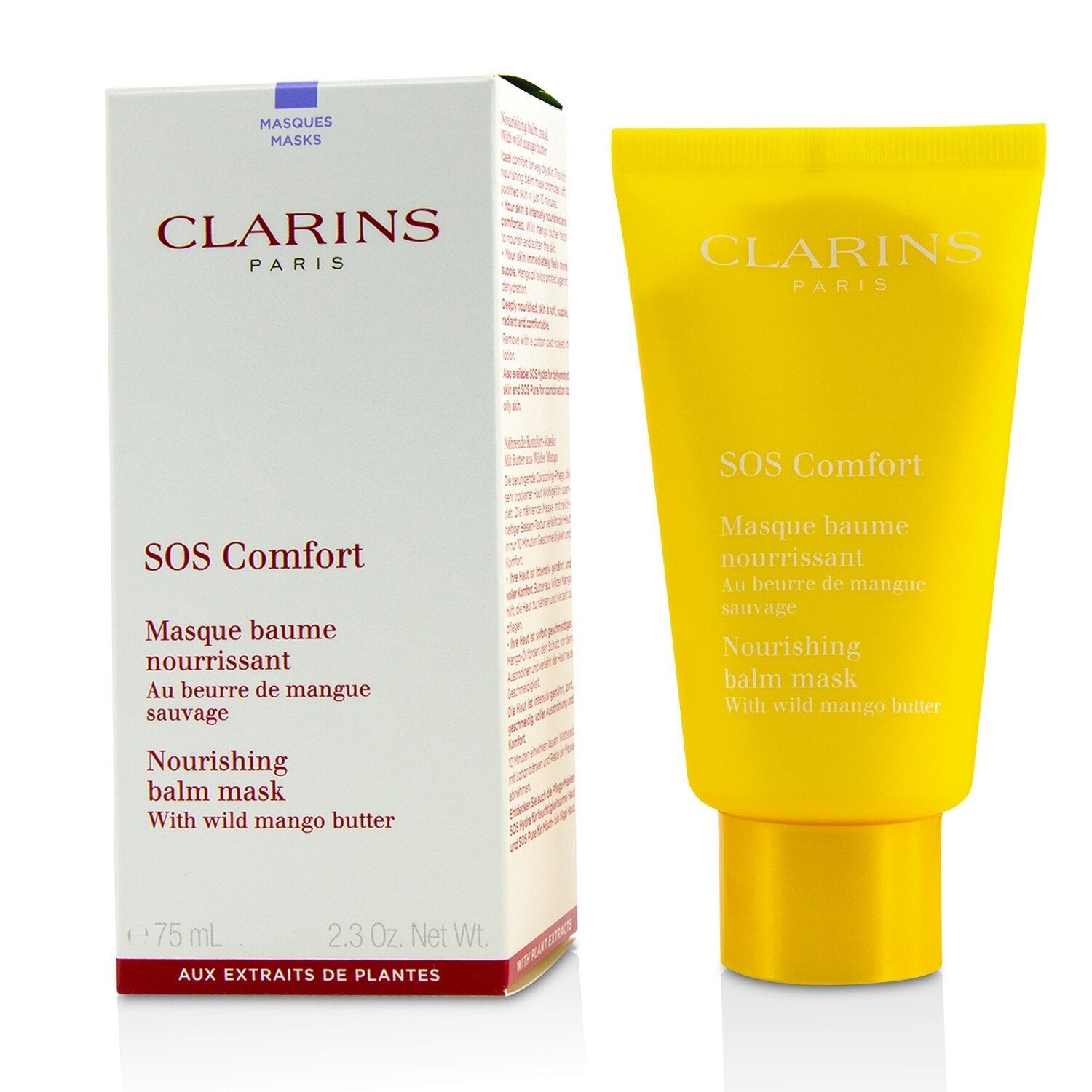 Clarins SOS Comfort Nourishing Balm Mask with Wild Mango Butter - For Dry Skin 7