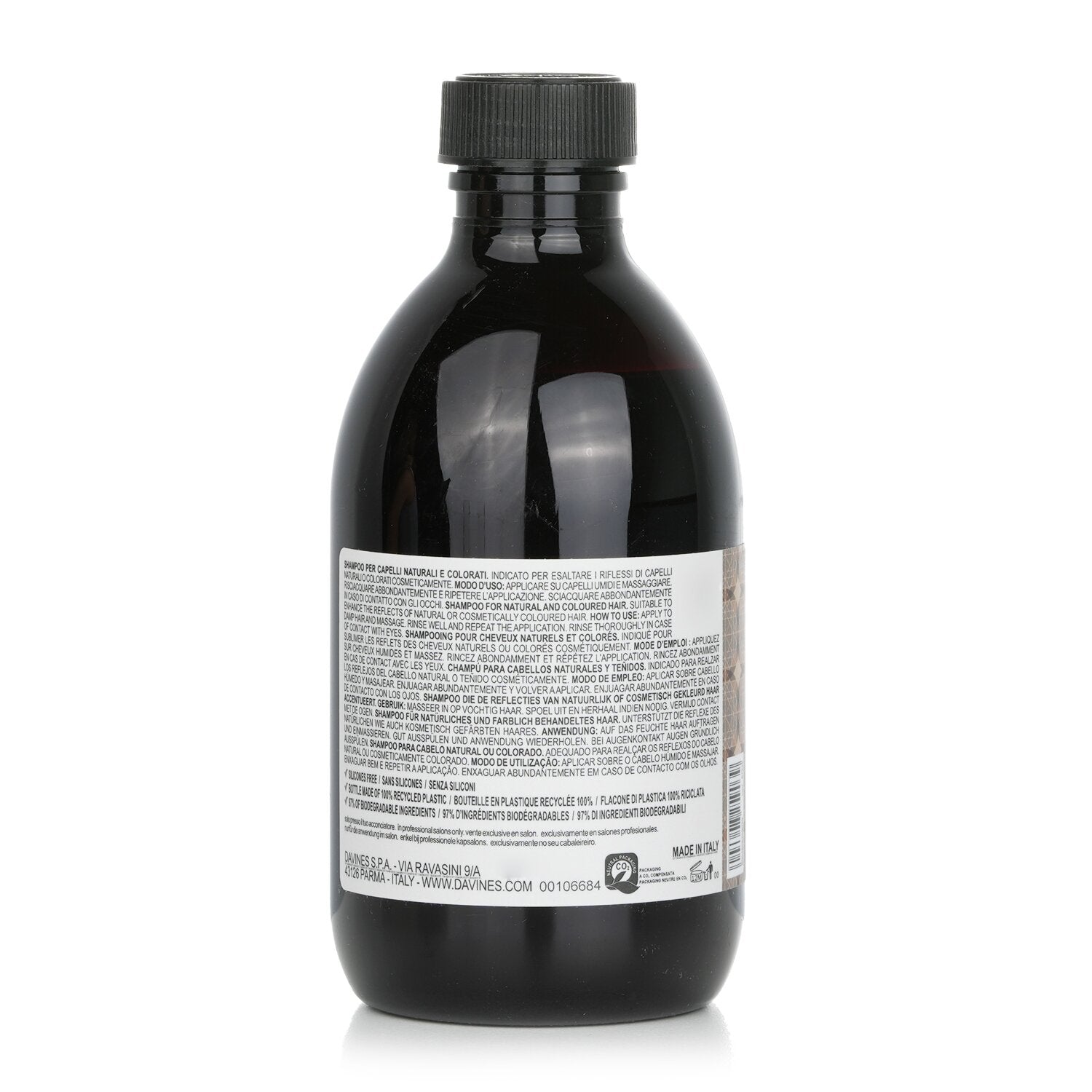 Davines Alchemic Shampoo - # Chocolate (For Natural & Coloured Hair) 280ml/9.46o